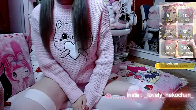 Snapshot of lovely_nekochan chatting on October 11, 2025, 12:00 am lovely nekochan online show from October 11, 2025, 12:00 am