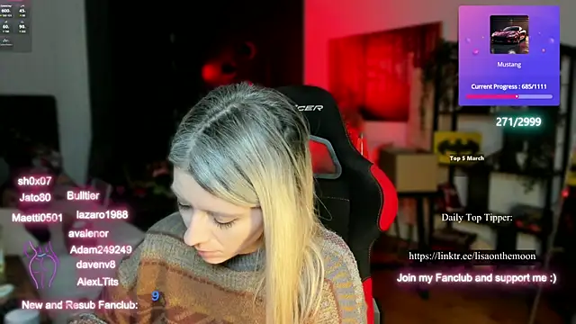 Lisaonthemoon online show from March 2, 2025, 9:19 pm