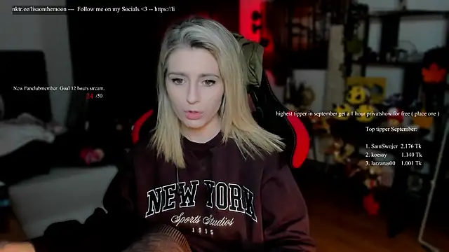 Lisaonthemoon online show from September 17, 2025, 6:10 pm