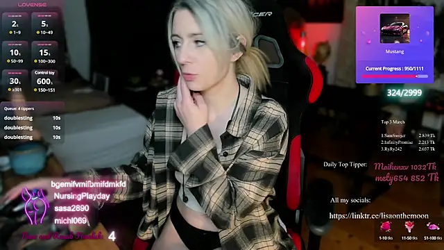 Lisaonthemoon online show from March 14, 2025, 12:54 am