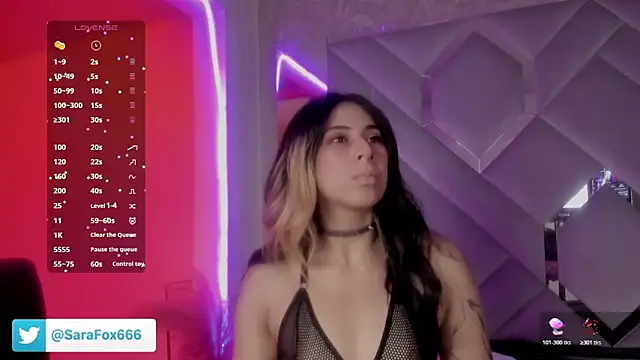 Sara Foxx1 online show from March 26, 2026, 9:02 pm