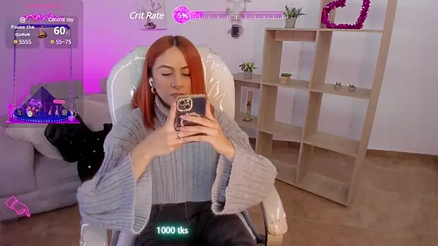 Snapshot of Tiarha chatting on February 22, 2025, 4:07 am Tiarha online show from February 22, 2025, 4:07 am