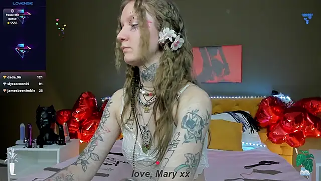 Snapshot of Mary_Xextra chatting on February 14, 2025, 7:17 am Mary Xextra online show from February 14, 2025, 7:17 am
