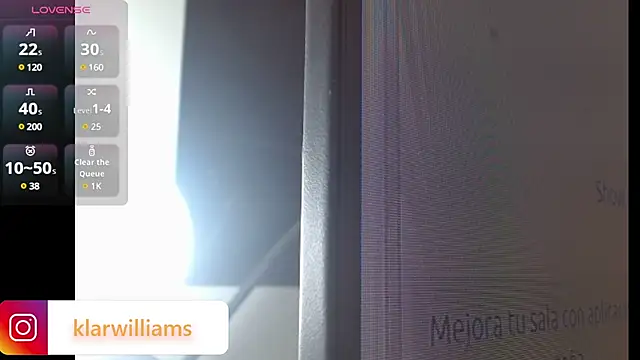 Snapshot of klarwillians chatting on March 18, 2025, 3:02 am klarwillians online show from March 18, 2025, 3:02 am
