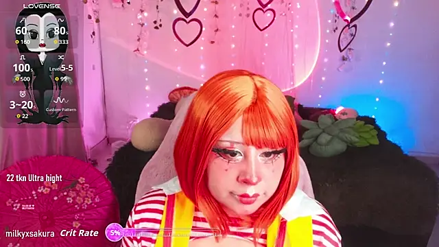 MilkyXSakura online show from March 28, 2026, 3:07 am