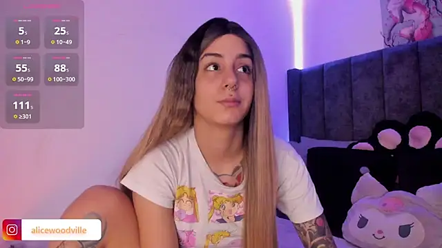 Alice woodville online show from February 13, 2025, 3:45 pm