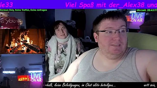 der alex38 online show from April 11, 2026, 6:44 pm