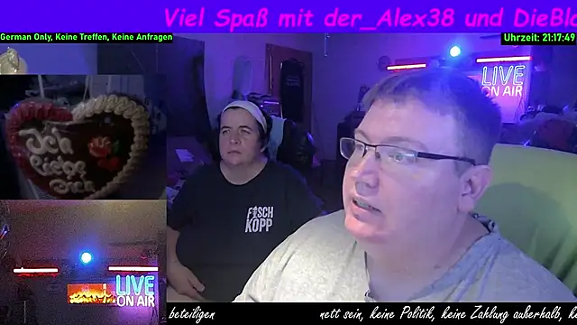 der alex38 online show from September 21, 2025, 7:19 pm