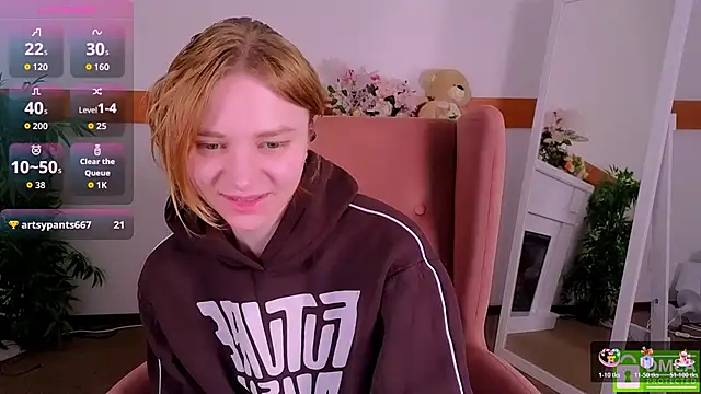 Snapshot of MirraBellanta chatting on February 20, 2026, 11:39 pm MirraBellanta online show from February 20, 2026, 11:39 pm