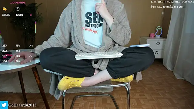 gohaard420 online show from April 9, 2026, 3:40 pm