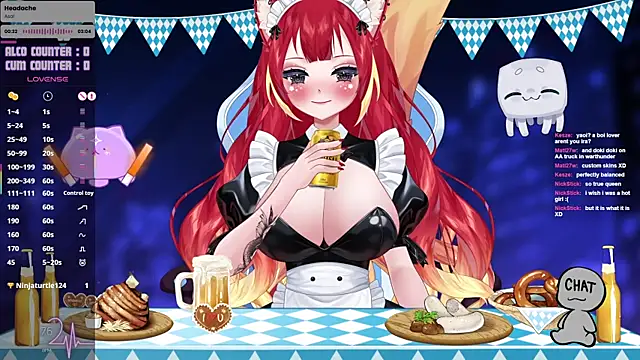 LewdKira VT online show from October 1, 2025, 1:48 pm