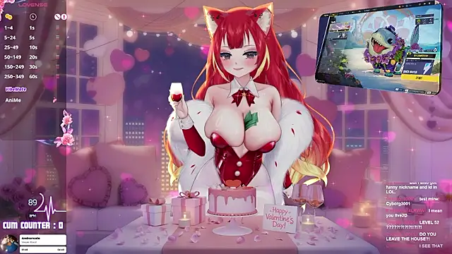 LewdKira VT online show from February 15, 2026, 7:02 pm