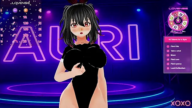 Auri Hikaru online show from October 30, 2025, 7:44 pm