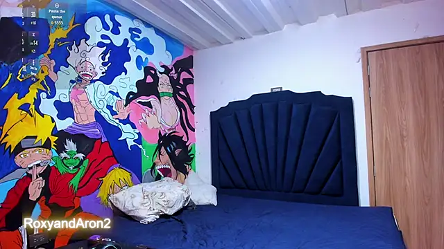 Snapshot of RoxyandAron2 chatting on February 12, 2026, 1:00 pm RoxyandAron2 online show from February 12, 2026, 1:00 pm