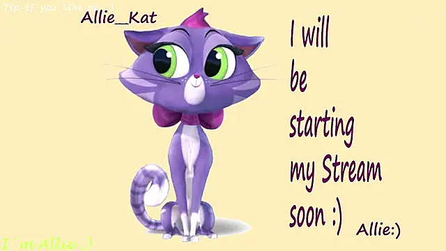 Snapshot of Allie_Kat chatting on August 2, 2026, 1:31 pm Allie Kat online show from August 2, 2026, 1:31 pm