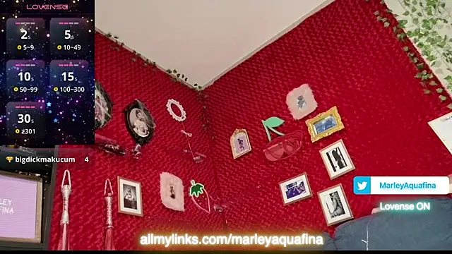 Snapshot of MarleyAquafina chatting on October 28, 2025, 1:32 pm MarleyAquafina online show from October 28, 2025, 1:32 pm