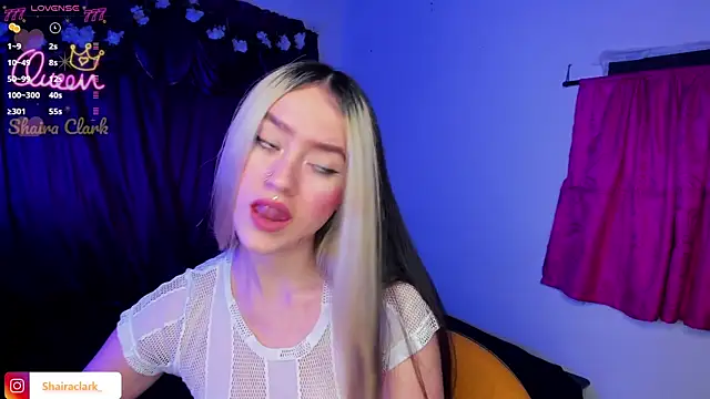 Shairaclark  online show from April 19, 2026, 1:39 am