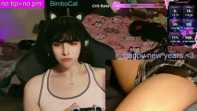 Snapshot of BimboCat chatting on January 9, 2026, 1:45 am BimboCat online show from January 9, 2026, 1:45 am