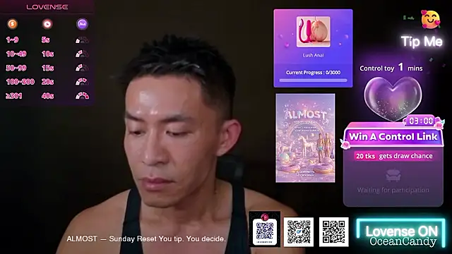 Snapshot of OceanCandy chatting on January 18, 2026, 3:04 pm OceanCandy online show from January 18, 2026, 3:04 pm