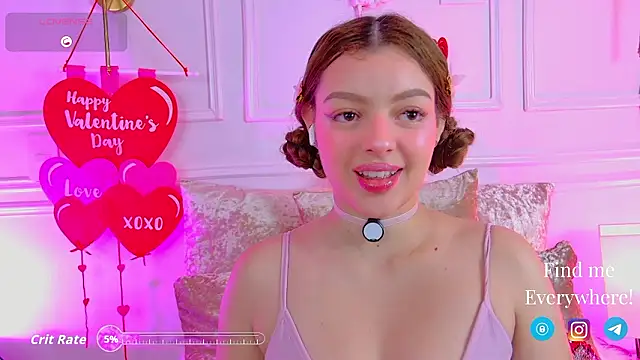 AriaHeavens online show from February 13, 2026, 7:25 pm