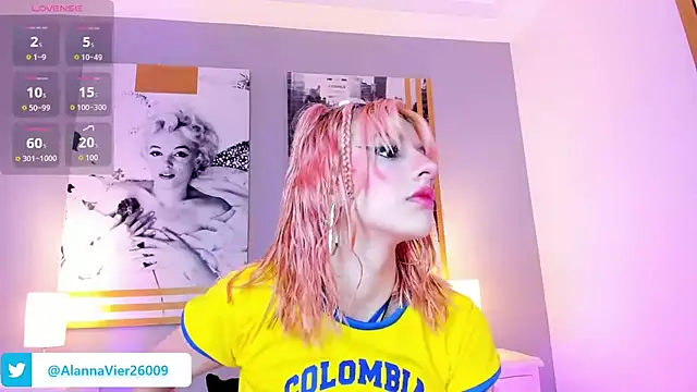 AlannaViera online show from July 3, 2026, 11:50 am
