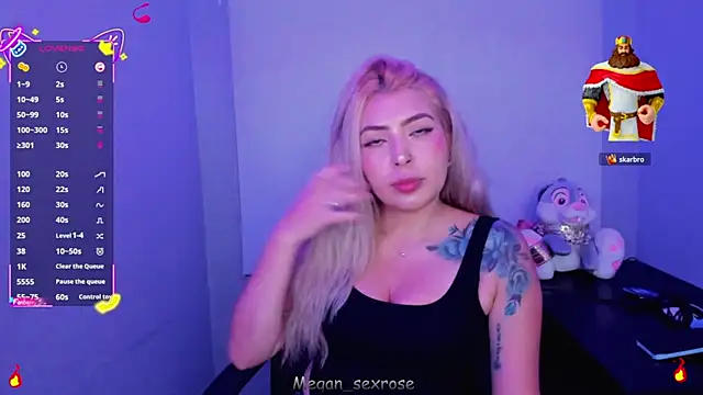 Megan sexrosse online show from March 25, 2026, 3:17 am