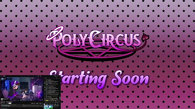 Snapshot of PolyCircus chatting on June 28, 2026, 4:52 am PolyCircus online show from June 28, 2026, 4:52 am