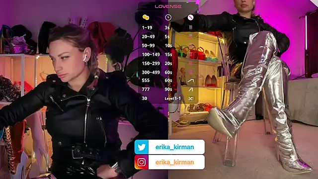 Snapshot of Erika_Kirman chatting on January 10, 2026, 3:07 pm Erika Kirman online show from January 10, 2026, 3:07 pm