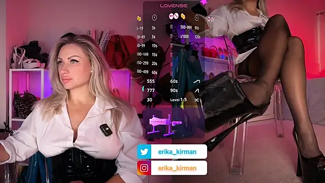 Snapshot of Erika_Kirman chatting on October 7, 2025, 10:16 am Erika Kirman online show from October 7, 2025, 10:16 am