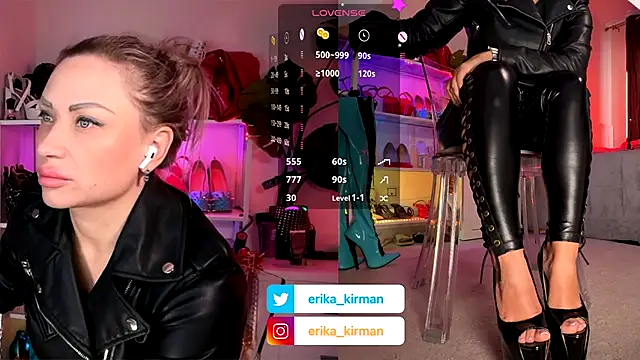 Snapshot of Erika_Kirman chatting on November 6, 2025, 10:30 am Erika Kirman online show from November 6, 2025, 10:30 am