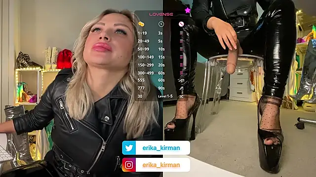 Snapshot of Erika_Kirman chatting on January 24, 2025, 9:28 am Erika Kirman online show from January 24, 2025, 9:28 am
