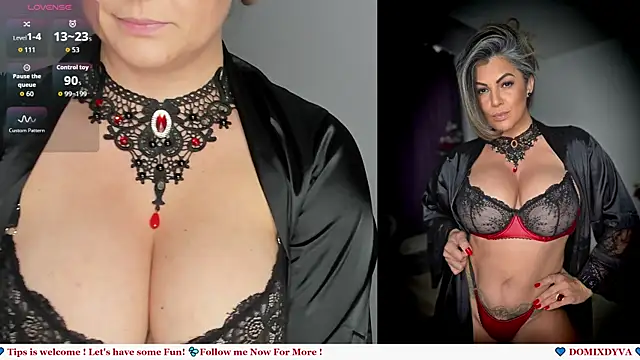 Domixdyva online show from October 1, 2025, 1:04 pm