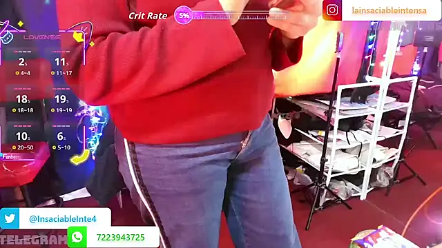 Snapshot of LaInsaciableIntensa chatting on November 30, 2025, 11:05 pm LaInsaciableIntensa online show from November 30, 2025, 11:05 pm