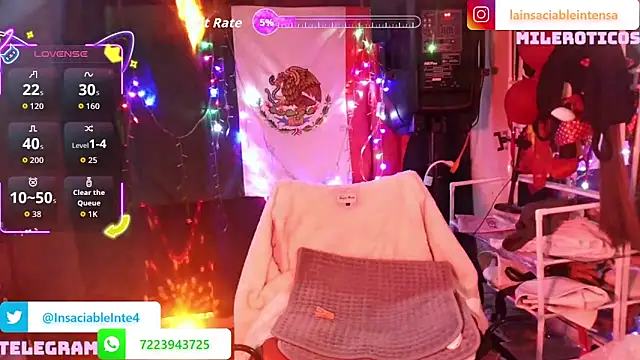 Snapshot of LaInsaciableIntensa chatting on June 14, 2026, 1:57 am LaInsaciableIntensa online show from June 14, 2026, 1:57 am