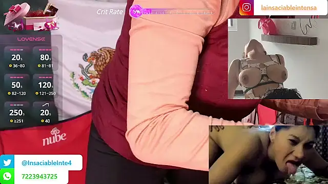 Snapshot of LaInsaciableIntensa chatting on March 18, 2025, 11:09 pm LaInsaciableIntensa online show from March 18, 2025, 11:09 pm