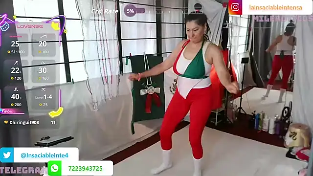 Snapshot of LaInsaciableIntensa chatting on September 15, 2025, 2:28 pm LaInsaciableIntensa online show from September 15, 2025, 2:28 pm