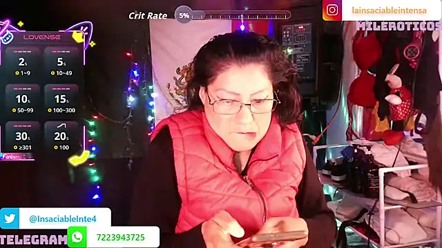 Snapshot of LaInsaciableIntensa chatting on June 22, 2026, 3:25 am LaInsaciableIntensa online show from June 22, 2026, 3:25 am
