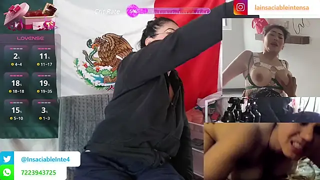 Snapshot of LaInsaciableIntensa chatting on March 16, 2025, 5:28 pm LaInsaciableIntensa online show from March 16, 2025, 5:28 pm
