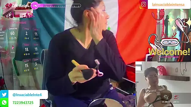 Snapshot of LaInsaciableIntensa chatting on March 15, 2025, 7:48 pm LaInsaciableIntensa online show from March 15, 2025, 7:48 pm