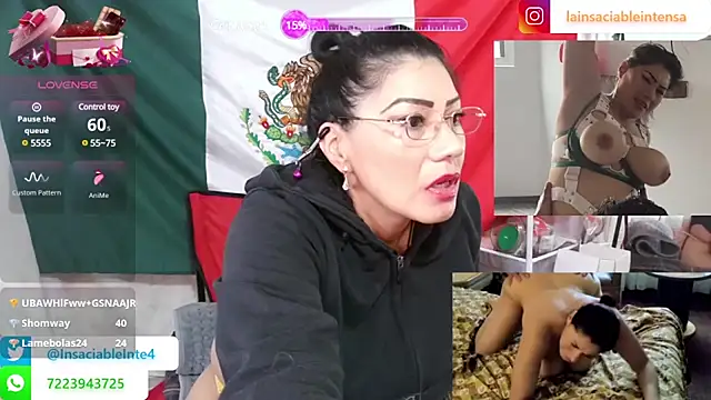 Snapshot of LaInsaciableIntensa chatting on March 16, 2025, 8:32 pm LaInsaciableIntensa online show from March 16, 2025, 8:32 pm