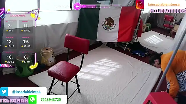 Snapshot of LaInsaciableIntensa chatting on November 17, 2025, 4:33 pm LaInsaciableIntensa online show from November 17, 2025, 4:33 pm