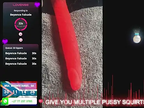 Snapshot of MySweetAngelsSA chatting on October 29, 2025, 10:47 am MySweetAngelsSA online show from October 29, 2025, 10:47 am