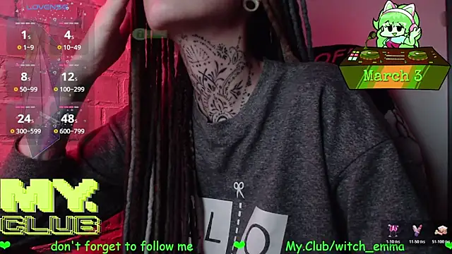 Witch Emma online show from March 3, 2026, 9:00 pm