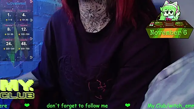 Witch Emma online show from November 6, 2025, 8:07 am