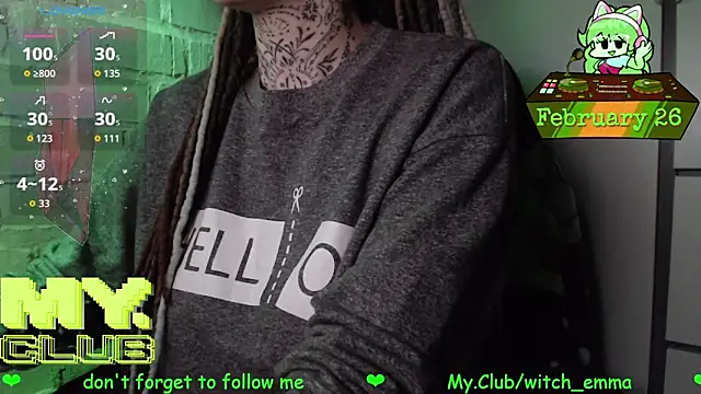 Witch Emma online show from February 26, 2026, 9:53 am