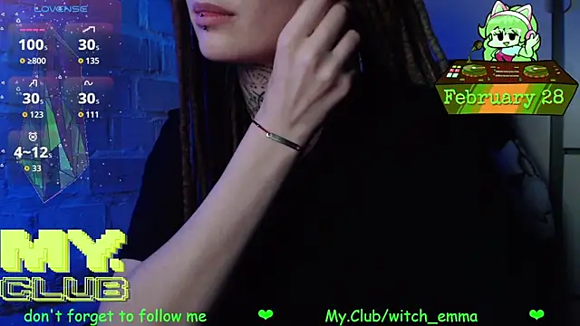 Witch Emma online show from February 28, 2026, 8:52 pm