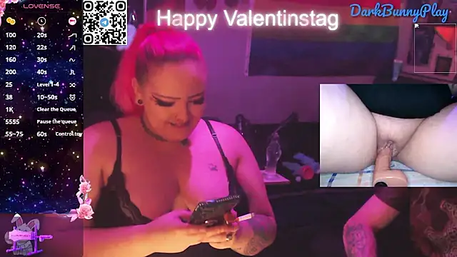 Snapshot of DarkBunnyPlay chatting on February 14, 2026, 8:20 pm DarkBunnyPlay online show from February 14, 2026, 8:20 pm